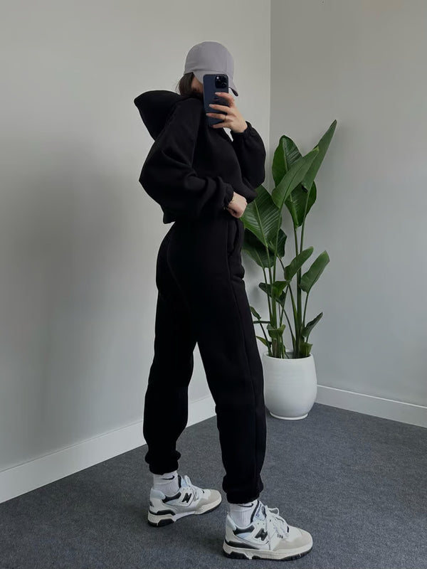 Sky Three Thread Raised Tracksuit Set